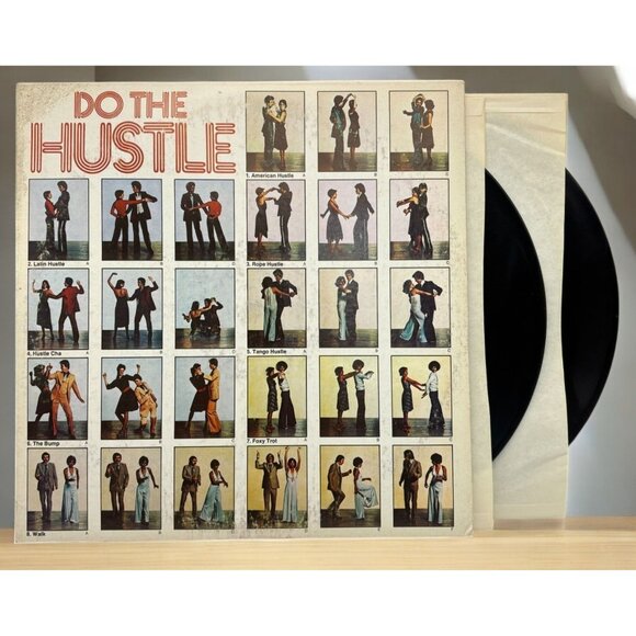 Do the Hustle 2 LP 70s Dance Instruction Records Foxy Trot Tango Bump Rope - Picture 1 of 8
